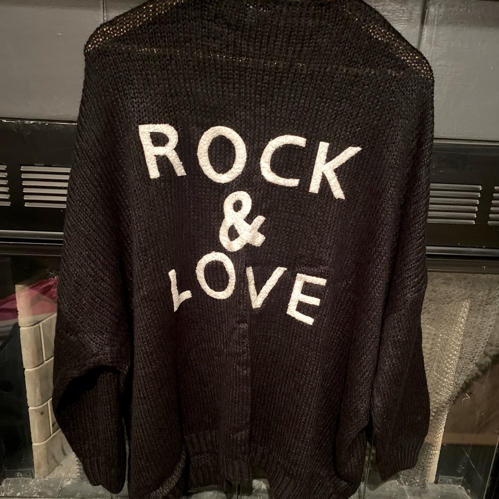 Elan open cardigan, oversized fit, O/S fits most